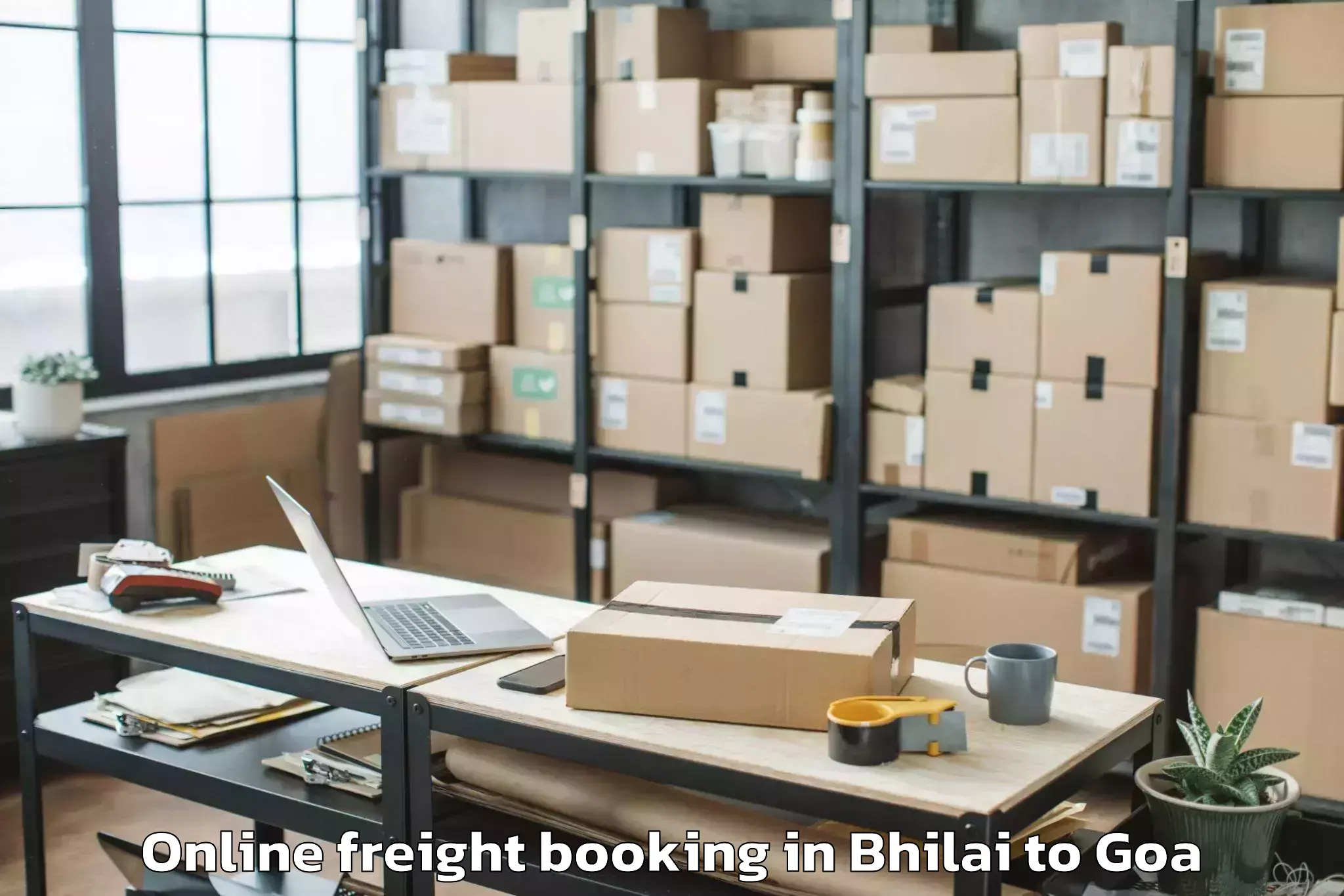 Book Bhilai to Serula Online Freight Booking